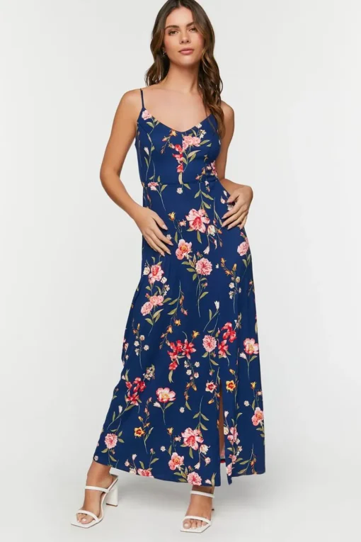 Floral Print Cami Maxi Dress