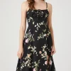 Floral Print Cami Midi Dress