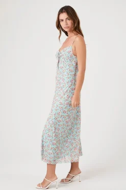 Floral Print Cami Midi Dress