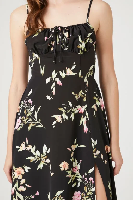 Floral Print Cami Midi Dress