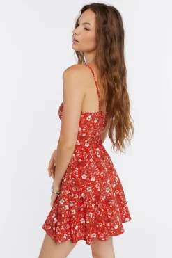 Floral Print Cami Mini Dress