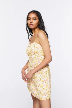 Floral Print Cami Mini Dress