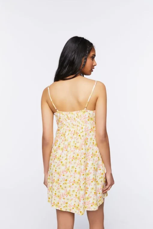 Floral Print Cami Mini Dress