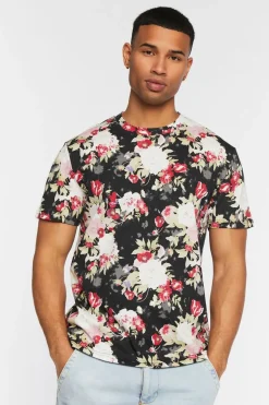 Floral Print Crew Tee
