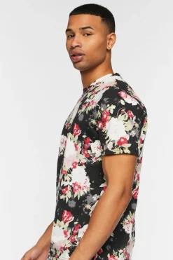 Floral Print Crew Tee