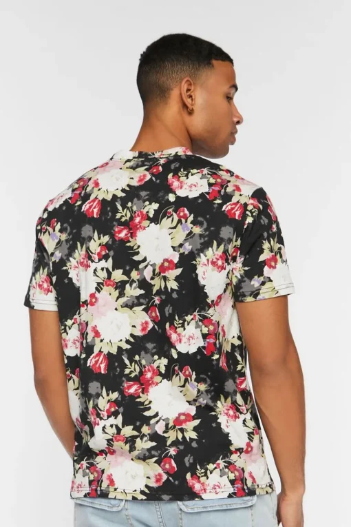 Floral Print Crew Tee
