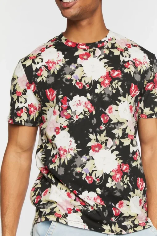 Floral Print Crew Tee