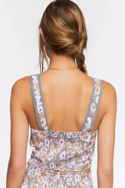 Floral Print Crop Top