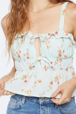 Floral Print Crop Top