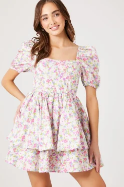 Floral Print Fit & Flare Dress