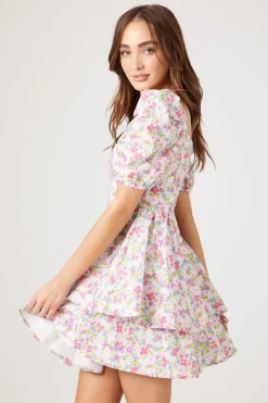 Floral Print Fit & Flare Dress