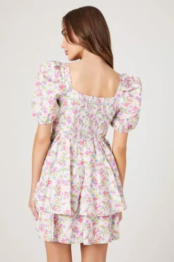 Floral Print Fit & Flare Dress