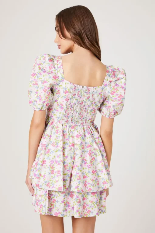 Floral Print Fit & Flare Dress