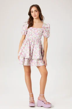 Floral Print Fit & Flare Dress