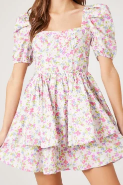Floral Print Fit & Flare Dress
