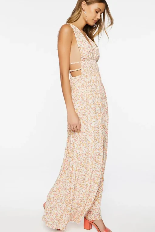 Floral Print Maxi Dress