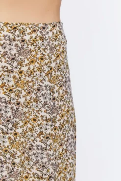 Floral Print Midi Skirt