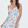 Floral Print Mini Babydoll Dress