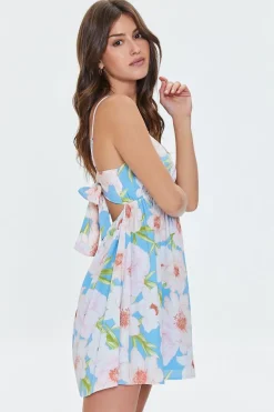 Floral Print Mini Babydoll Dress