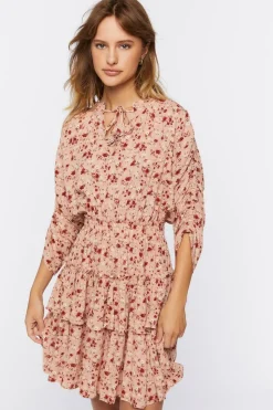 Floral Print Mini Dress