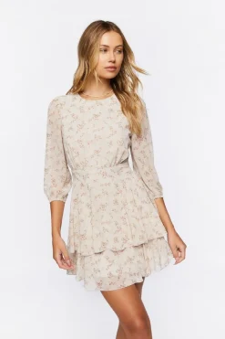 Floral Print Mini Dress