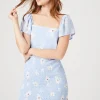 Floral Print Mini Dress