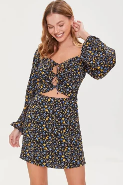Floral Print Mini Dress