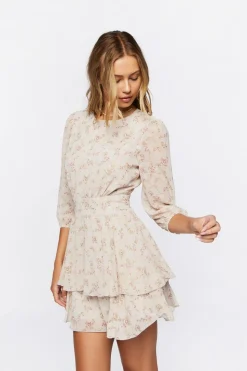 Floral Print Mini Dress