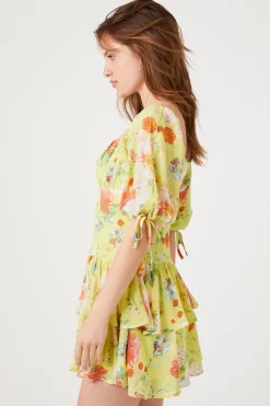 Floral Print Mini Dress