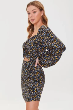 Floral Print Mini Dress