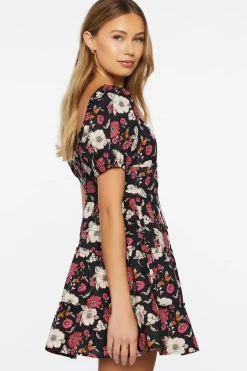 Floral Print Mini Dress