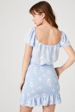 Floral Print Mini Dress