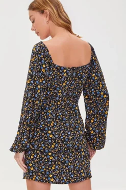 Floral Print Mini Dress