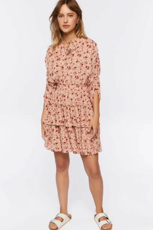 Floral Print Mini Dress