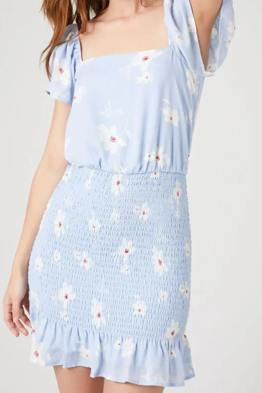 Floral Print Mini Dress
