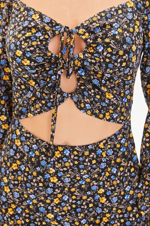 Floral Print Mini Dress