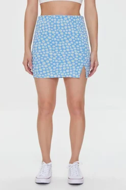 Floral Print Mini Skirt