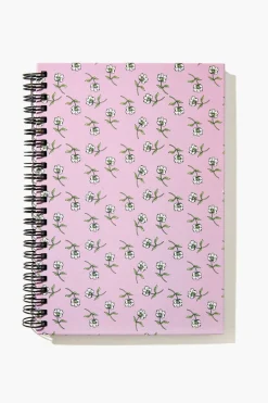 Floral Print Spiral Journal