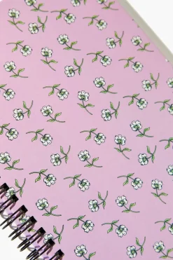 Floral Print Spiral Journal