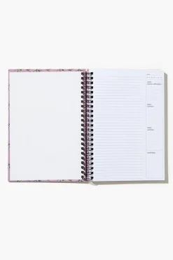 Floral Print Spiral Journal