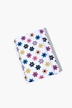 Floral Print Spiral Notebook