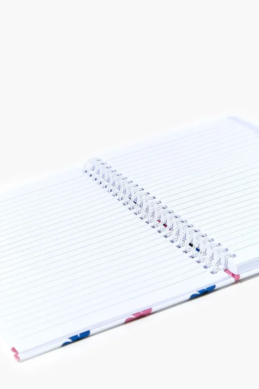 Floral Print Spiral Notebook