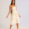 Floral Print Sweetheart Dress