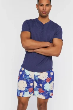 Floral Print Swim Trunks