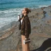 Floral Quilted Zip-Up Jacket