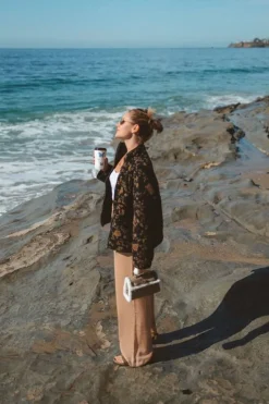 Floral Quilted Zip-Up Jacket