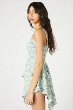 Floral Smocked Tiered Mini Dress