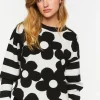 Floral Striped Sweater