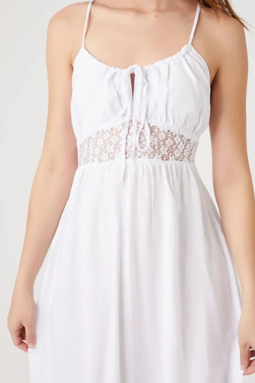 Flounce Crisscross Midi Dress