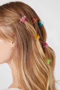 Flower Hair Claw Clip Set